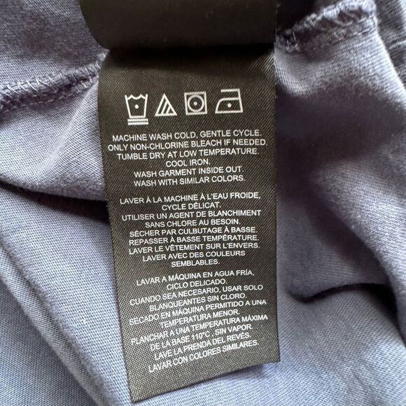 Hurley Mens Long Sleeve T-Shirt 100% Cotton Navy Size Medium Graphic Tee - Picture 7 of 8